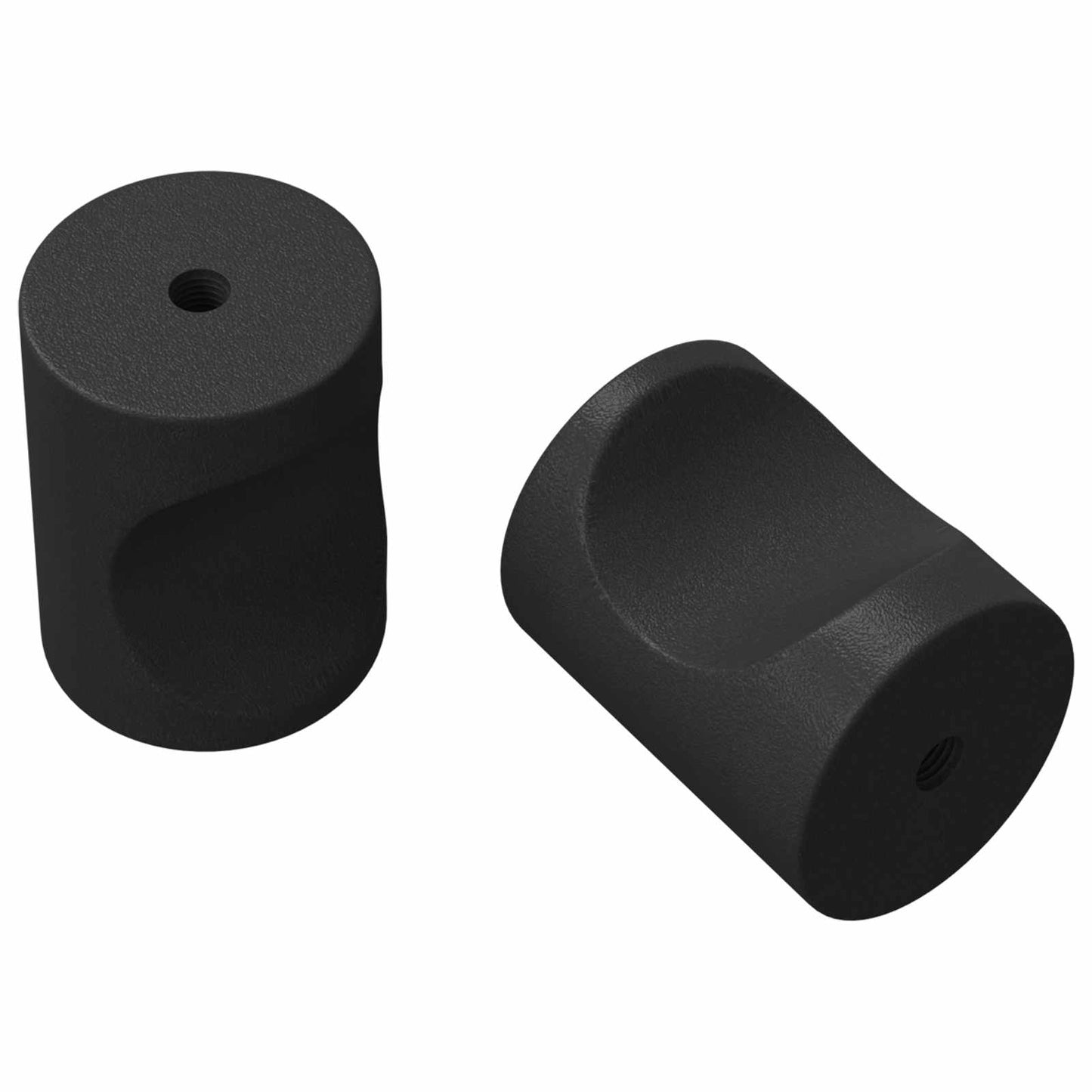 Pomelli per armadio Vidaxxl 2 pezzi neri m4 x 12 mm in ferro