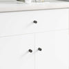 Pomello per mobile Vidaxxl 12 pezzi nero 18 x 23 mm in ferro