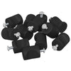 Pomello per mobile Vidaxxl 12 pezzi nero 18 x 23 mm in ferro