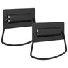 Vidaxl kast handvatten 2 pcs zwart 85 x 45 mm metaal