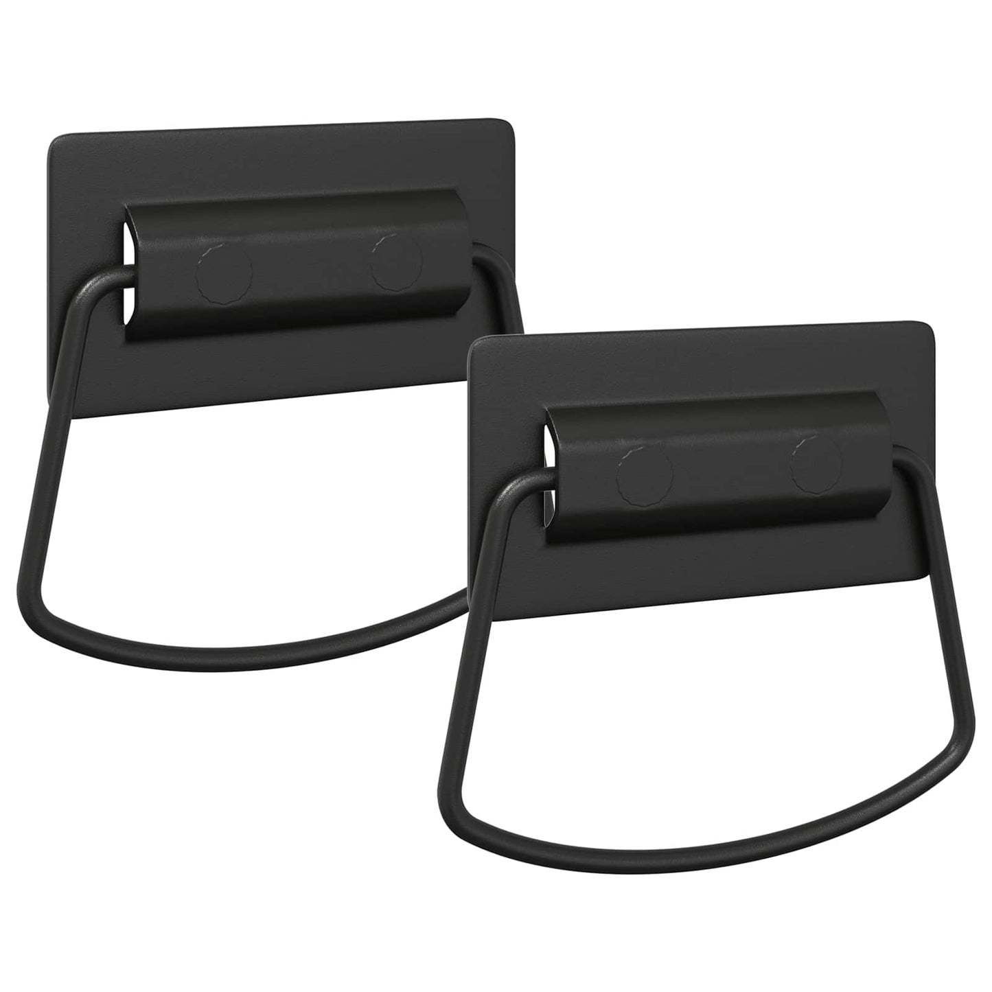 Vidaxl kast handvatten 2 pcs zwart 85 x 45 mm metaal