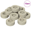 Protezioni pavimento per gambe sedia Vidaxxl 12 pz trasparenti ø 15 x 16 mm PVC