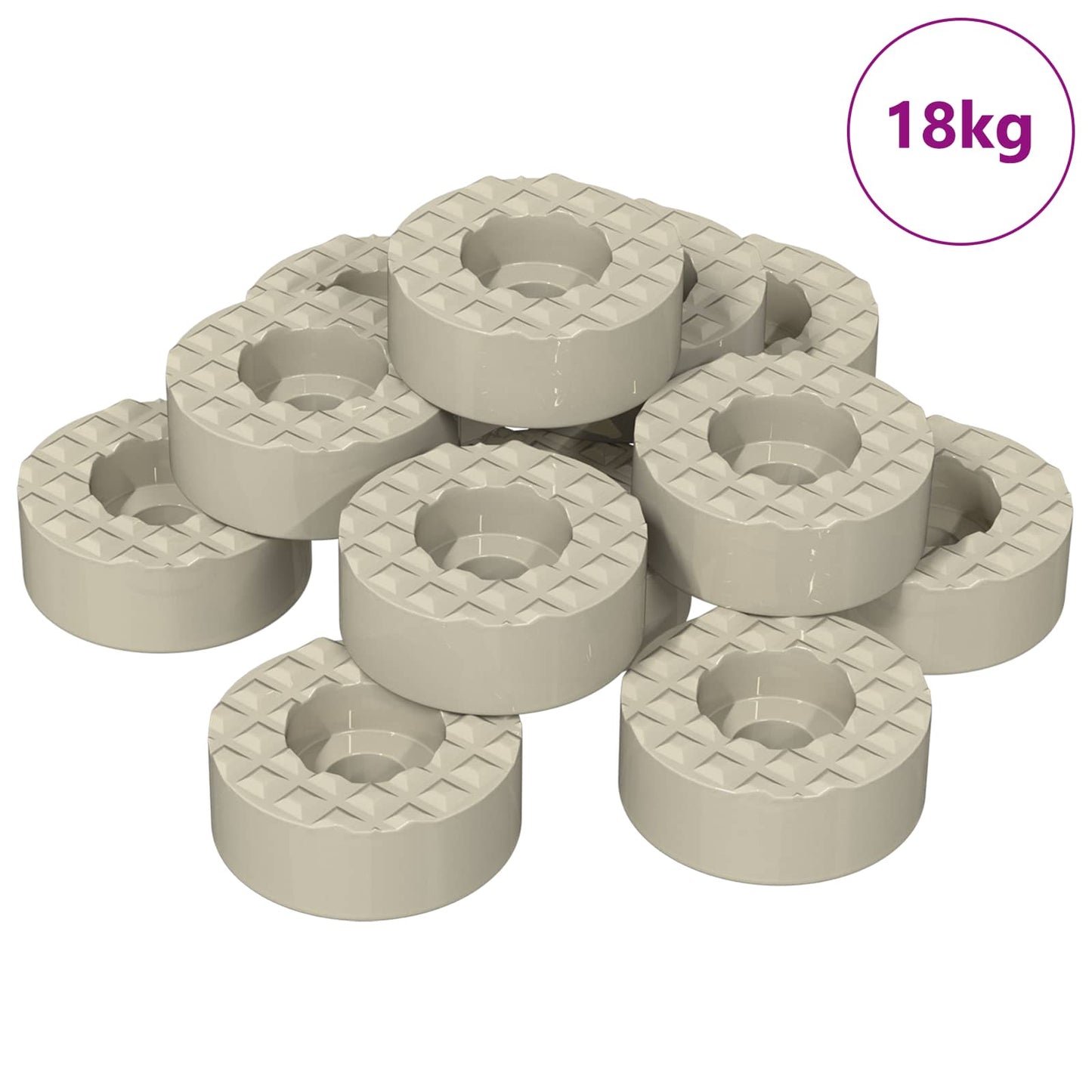 Protezioni per pavimento gambe sedia VidaXL 18000 pz trasparenti ø 15 x 16 mm