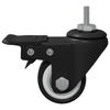 Ruote Vidaxx 2 pz nere m6 x 37 mm ghiaccio e nylon