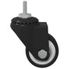 Vidaxx rueda giratoria 2 piezas negro 40,4 x 40,4 x 19,7 mm hielo y nylon