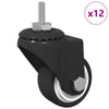 Ruota girevole Vidaxx 12 pz nera 40,4 x 40,4 x 19,7 mm ghiaccio e nylon