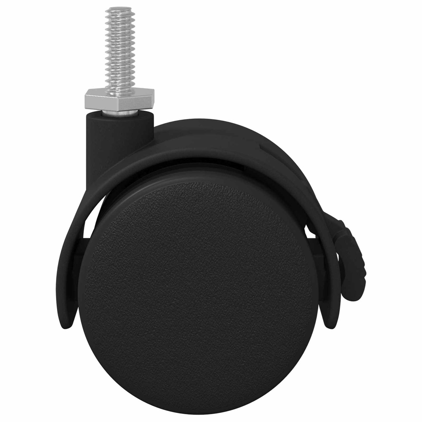 Rotella Vidaxxl 2 pz nero e argento 40,1 x 40,1 x 37,8 mm ferro e pp