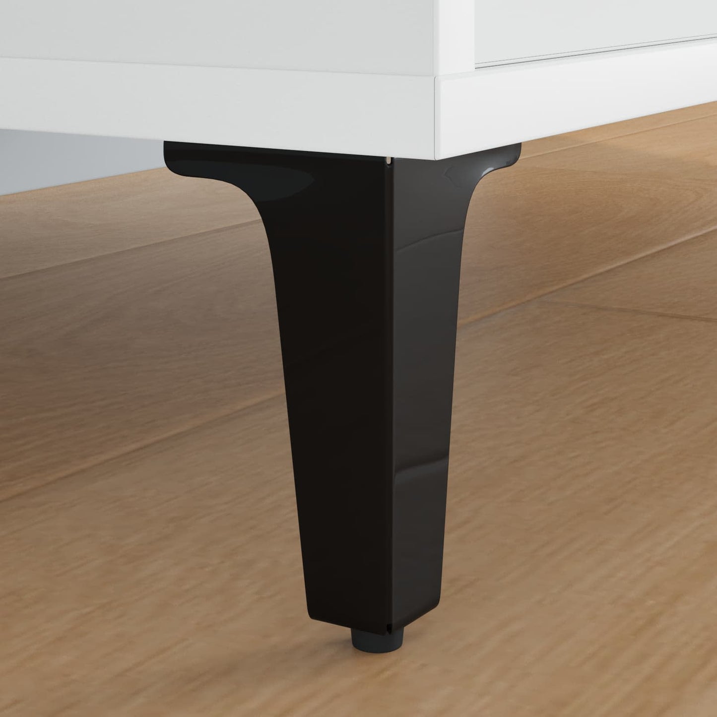 Gambe per mobili Vidaxxl 2 pezzi nero 54,1 x 54,1 x 100 mm ferro