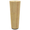 Vidaxl meubelpoten 2 pcs bruin ø 44 x 100 mm massief eucalyptus hout