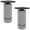 Vidaxl meubelpoten verstelbaar 2 pcs wit 64 x 64 x 100 mm pp