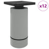 Vidaxl meubelpoten verstelbaar 12 pcs wit 64 x 64 x 100 mm pp