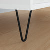 Vidaxxl pata para mueble 12 piezas negro 54,1 x 54,1 x 100 mm hierro