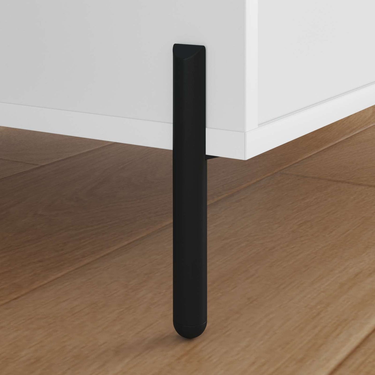 Gambe per mobili Vidaxxl 12 pezzi in ferro nero 66 x 36 x 160 mm