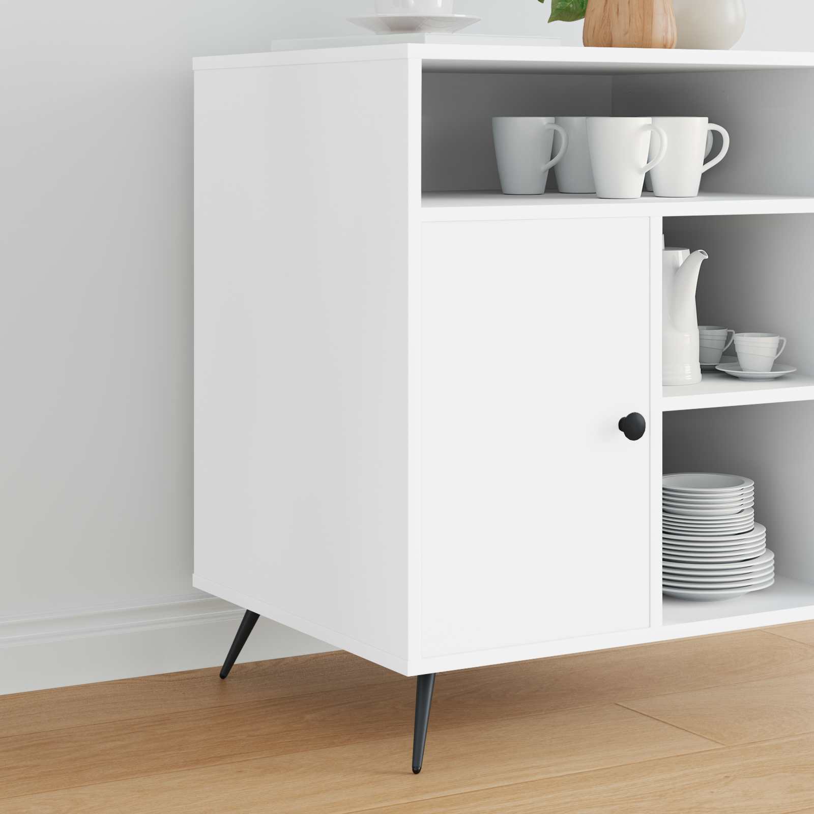 Piedini Vidaxxl 2 pezzi neri 56 x 56 x 100 mm in ferro