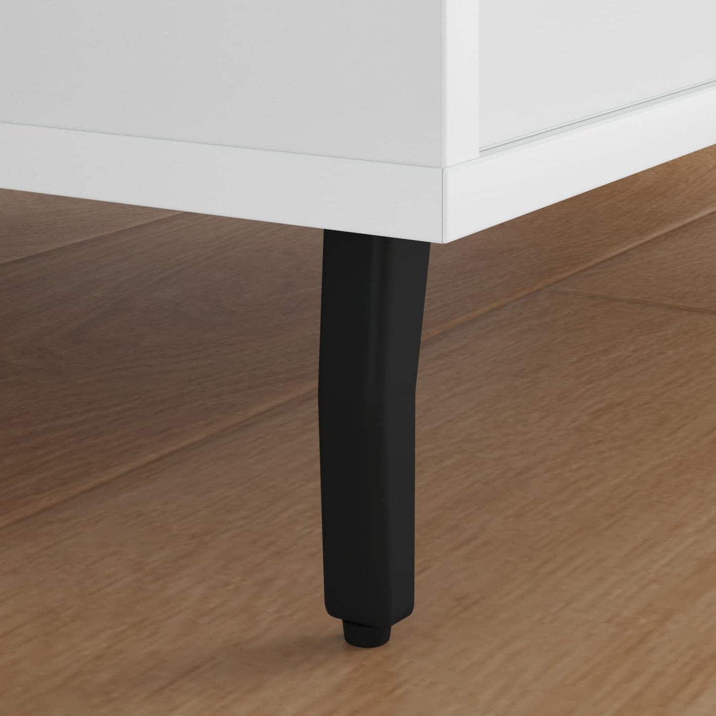 Vidaxl patas de pie 2 piezas negro 40 x 40 x 100 mm hierro
