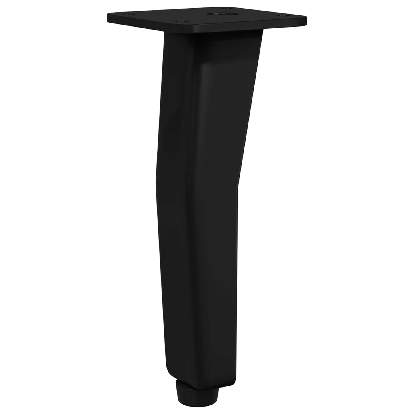 Vidaxl patas de pie 2 piezas negro 40 x 40 x 100 mm hierro