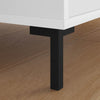 Gambe in piedi Vidaxl 12 pezzi nere 57 x 57 x 100 mm in ferro