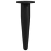 Gambe per mobili Vidaxxl 2 pz ferro nero ø 40 x 98 mm