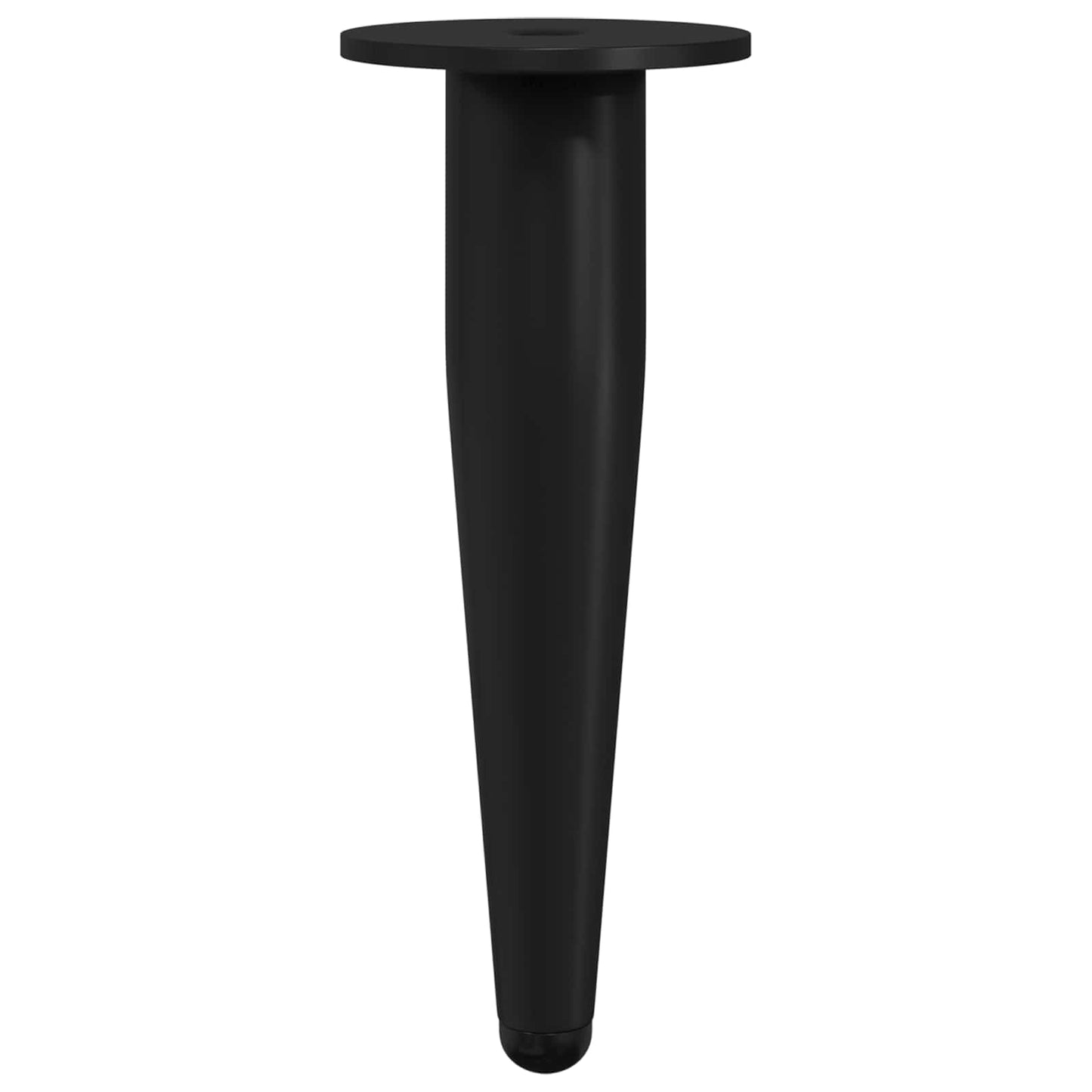 Gambe per mobili Vidaxxl 2 pz ferro nero ø 40 x 98 mm