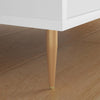 Vidaxl patas de pie 2 piezas oro 98 x 40 mm hierro
