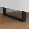 Vidaxxl patas para muebles 12 piezas negro 341 x 40,5 x 100 mm hierro