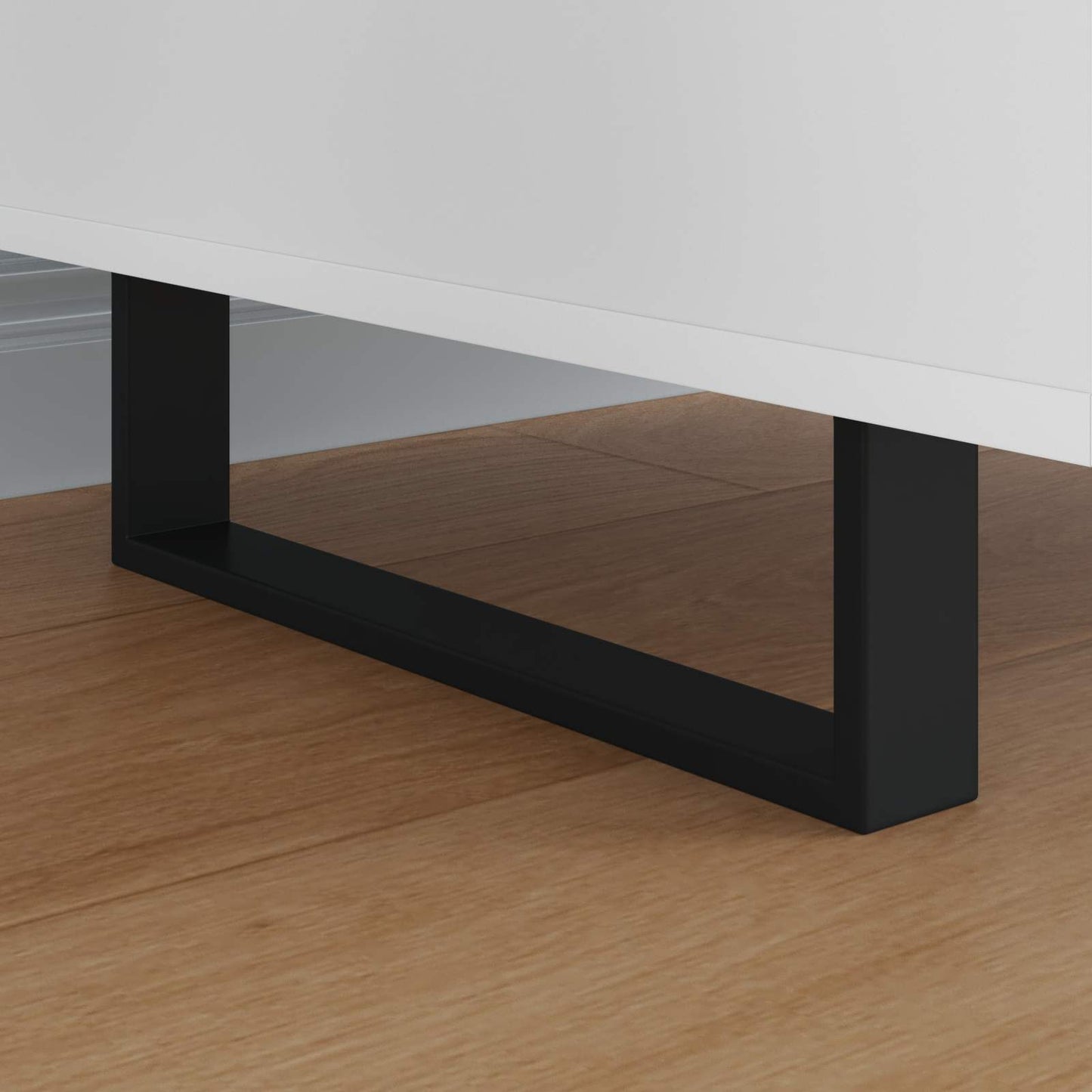 Gambe per mobili Vidaxxl 12 pz nero 341 x 40,5 x 100 mm ferro