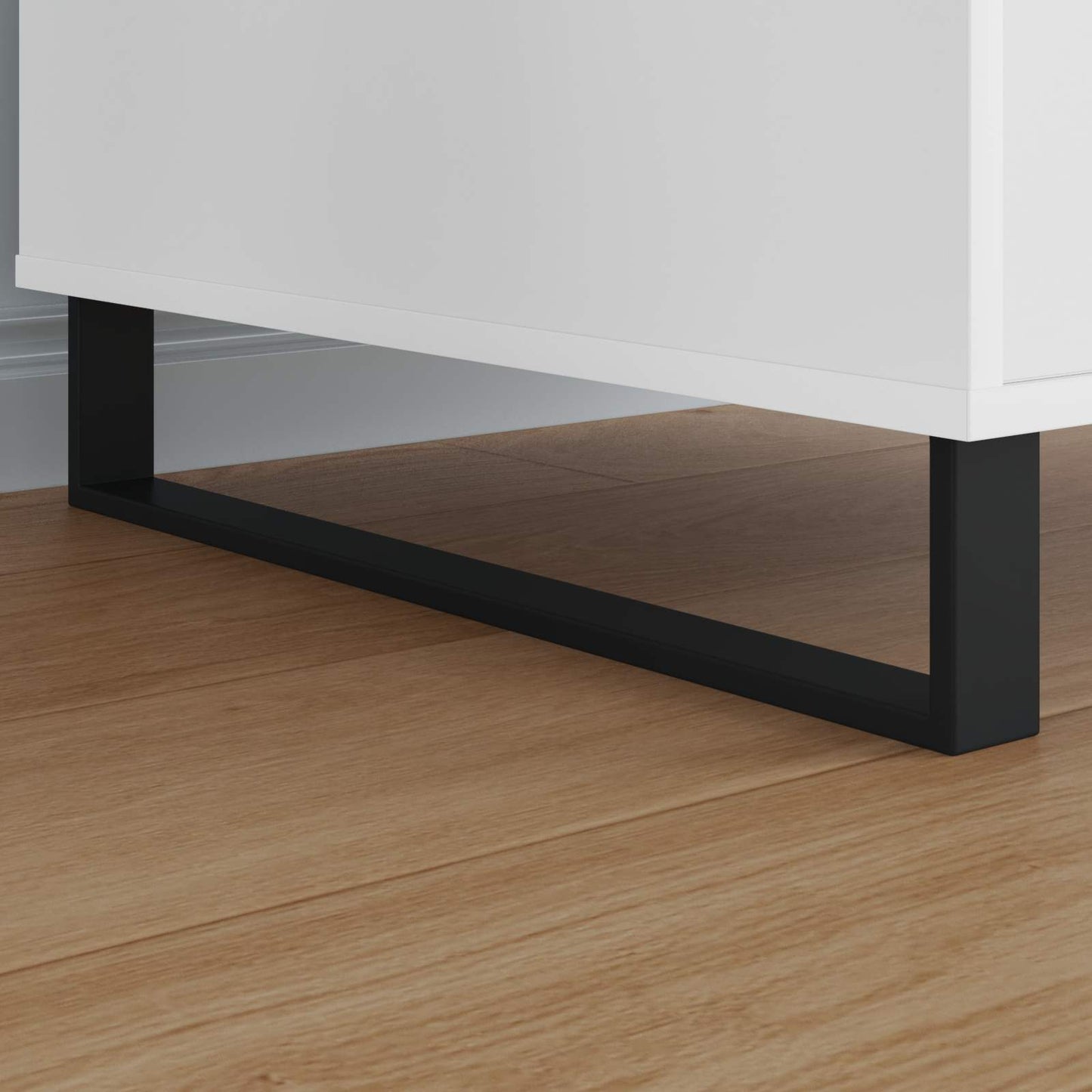 Gambe per mobili Vidaxxl 2 pezzi nero 546 x 40,5 x 100 mm ferro