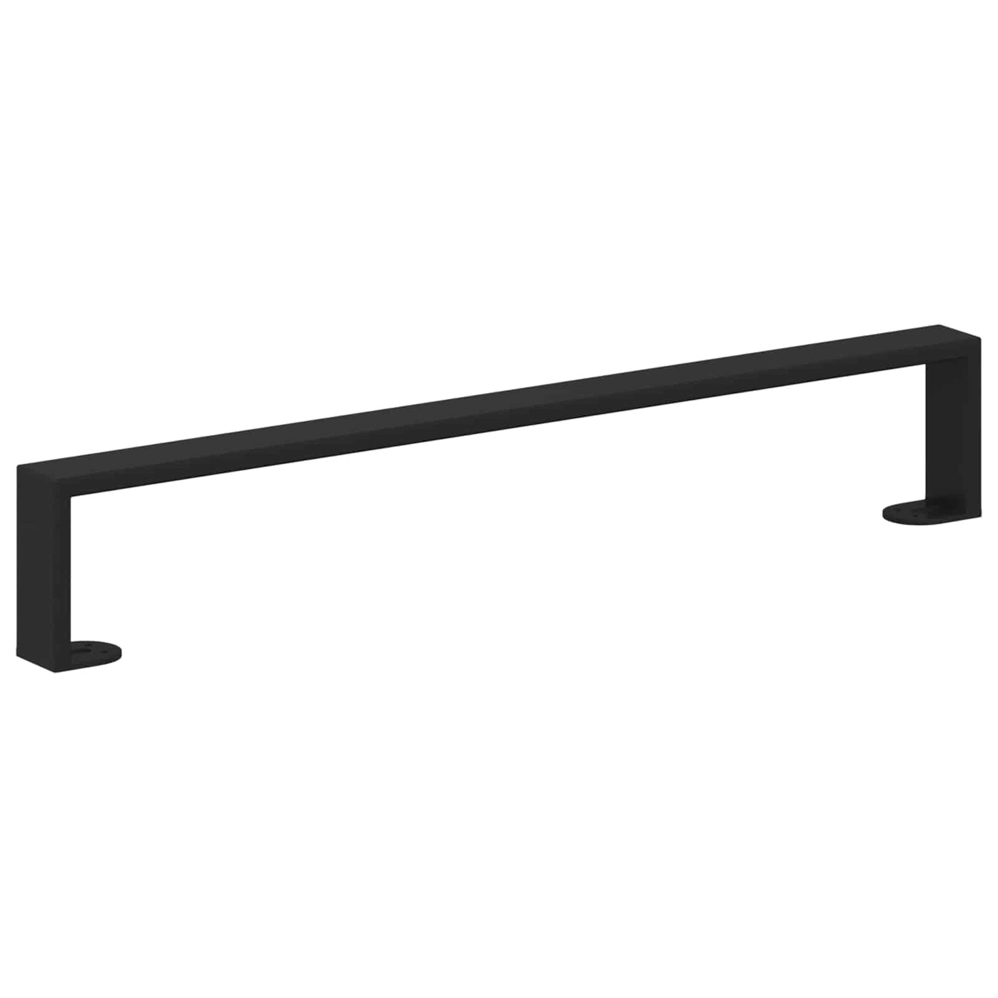 Gambe per mobili Vidaxxl 2 pezzi nero 596 x 40,5 x 100 mm ferro