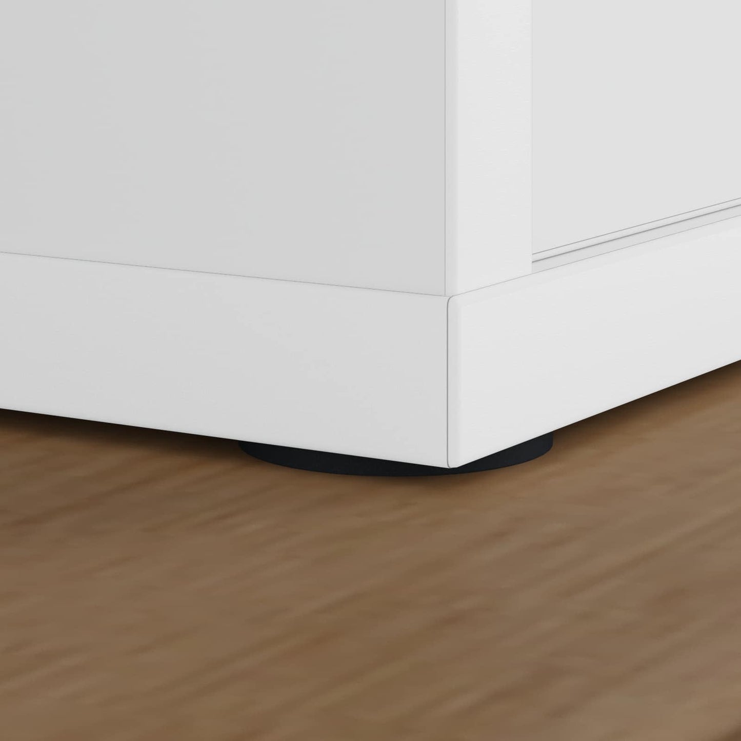 Vidaxxl piedini per mobili 2 pz nero ø 30 x 2 mm eva