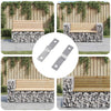 Plancha de planchar vidaxx 2 uds plancha plateada 50 x 10 x 1,2 mm