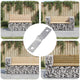 Piastra da stiro Vidaxx 12 pezzi argento 50 x 10 x 1,2 mm ferro