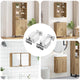 Vidaxl kast hangbeugel 2 pcs wit 70 x 48 x 19 mm ijzer en plastic