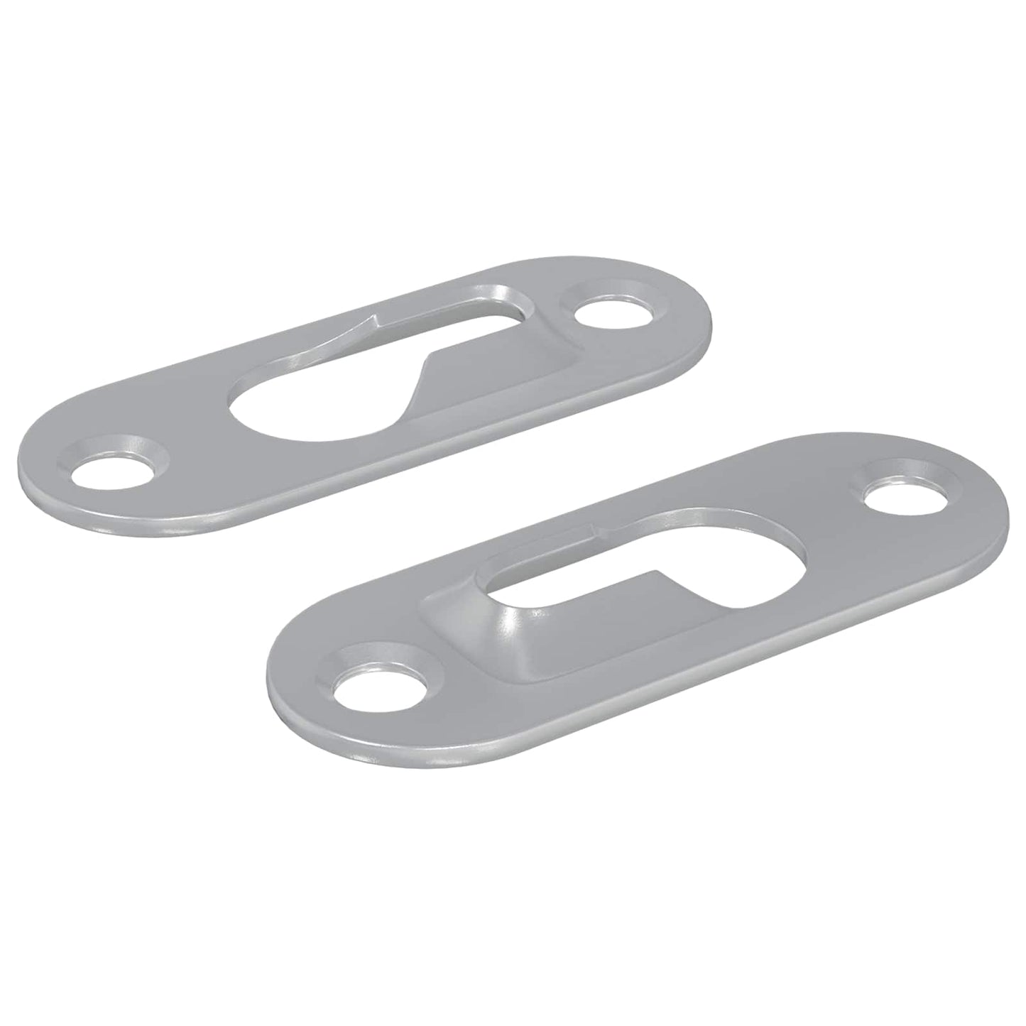 Vidaxl sleufhanger 2 pcs zilver 45 x 16 x 3.5 mm ijzer
