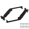 Vidaxl deksel ondersteunend scharnier 2 pcs zwart 192 x 32 x 50 mm
