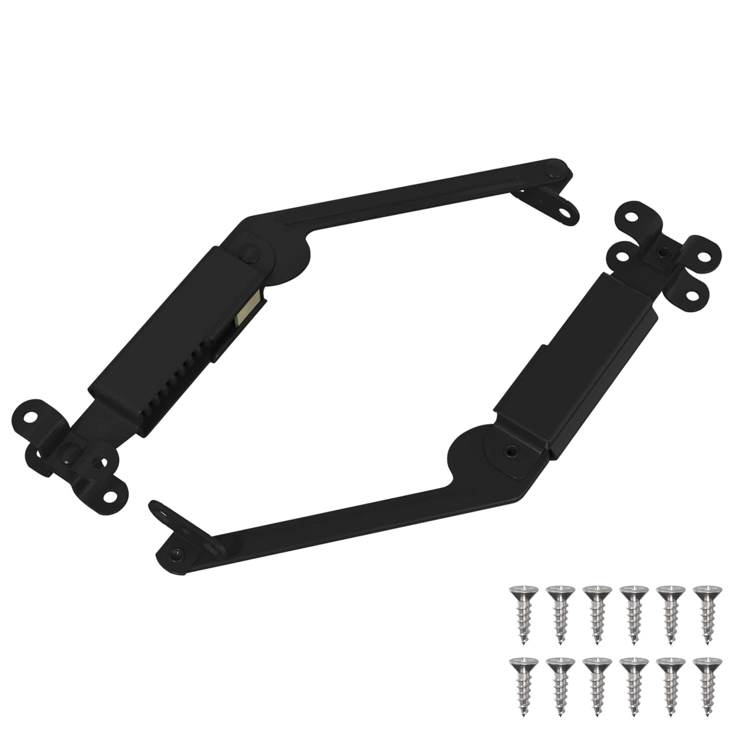 Cerniera di supporto coperchio Vidaxxl 2 pezzi nera 192 x 32 x 50 mm