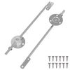Cerniera di supporto coperchio Vidaxxl 2 pezzi argento 194 x 36 x 18 mm