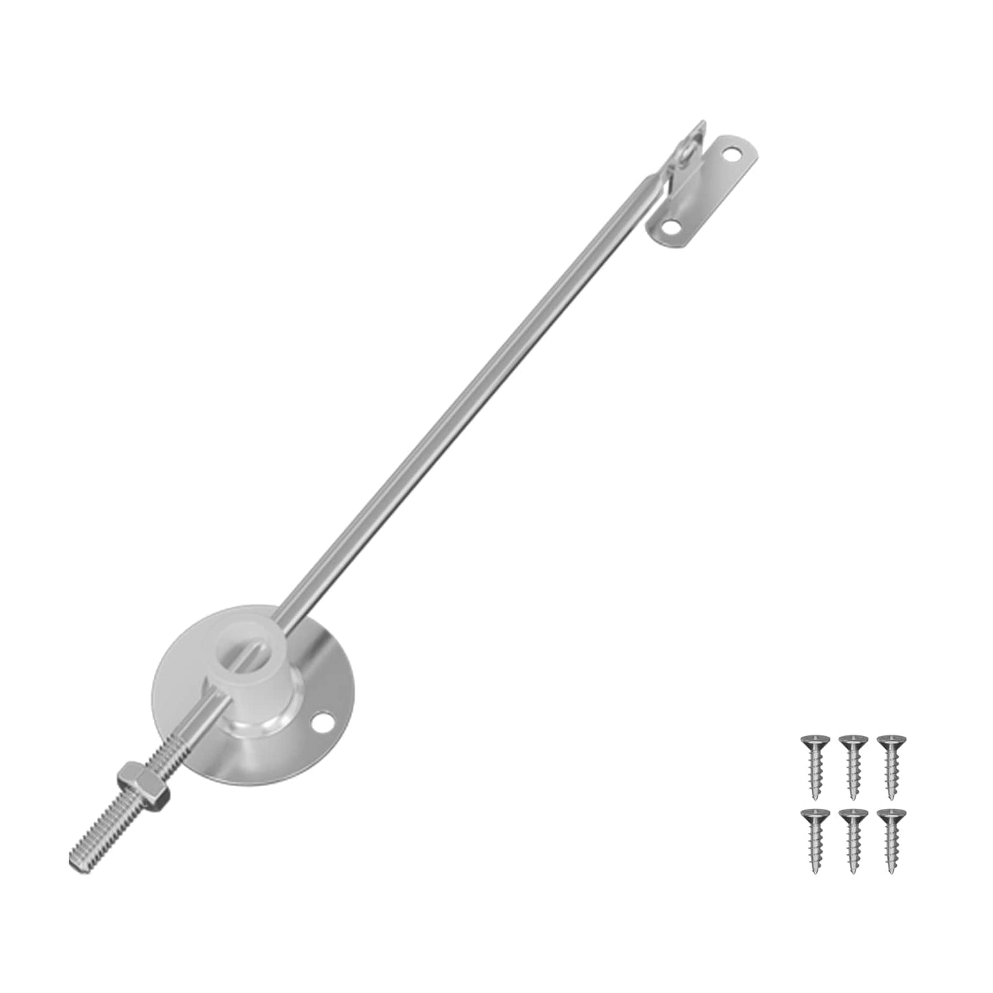 Cerniera di supporto coperchio Vidaxxl 12 pz argento 194 x 36 x 18 mm