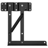 Meccanismo alzaletto Vidaxxl 2 pz nero 340 x 95 x 40 mm ferro