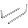 Vidaxl zeskantsleutel 2 pcs zilver 32 x 86 mm staal