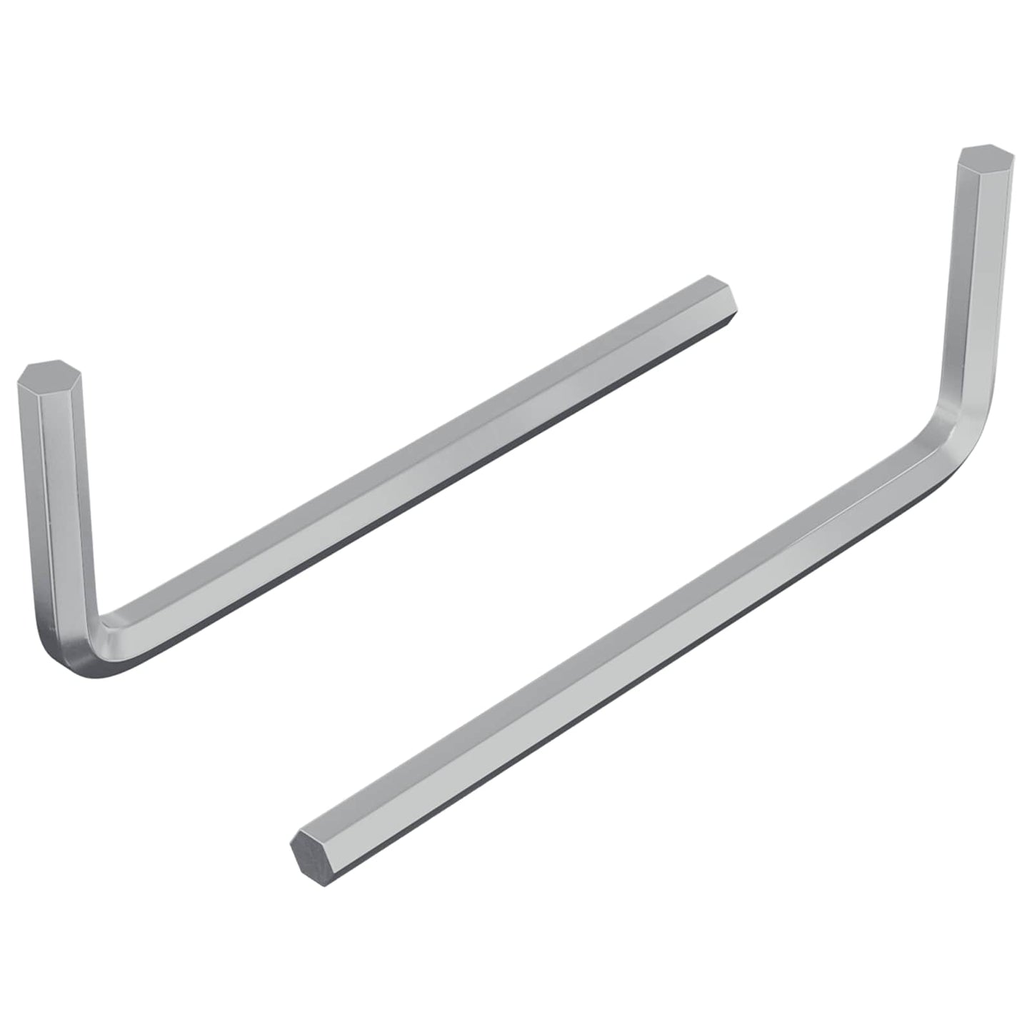 Vidaxx llave hexagonal 2 piezas plata 32 x 86 mm acero