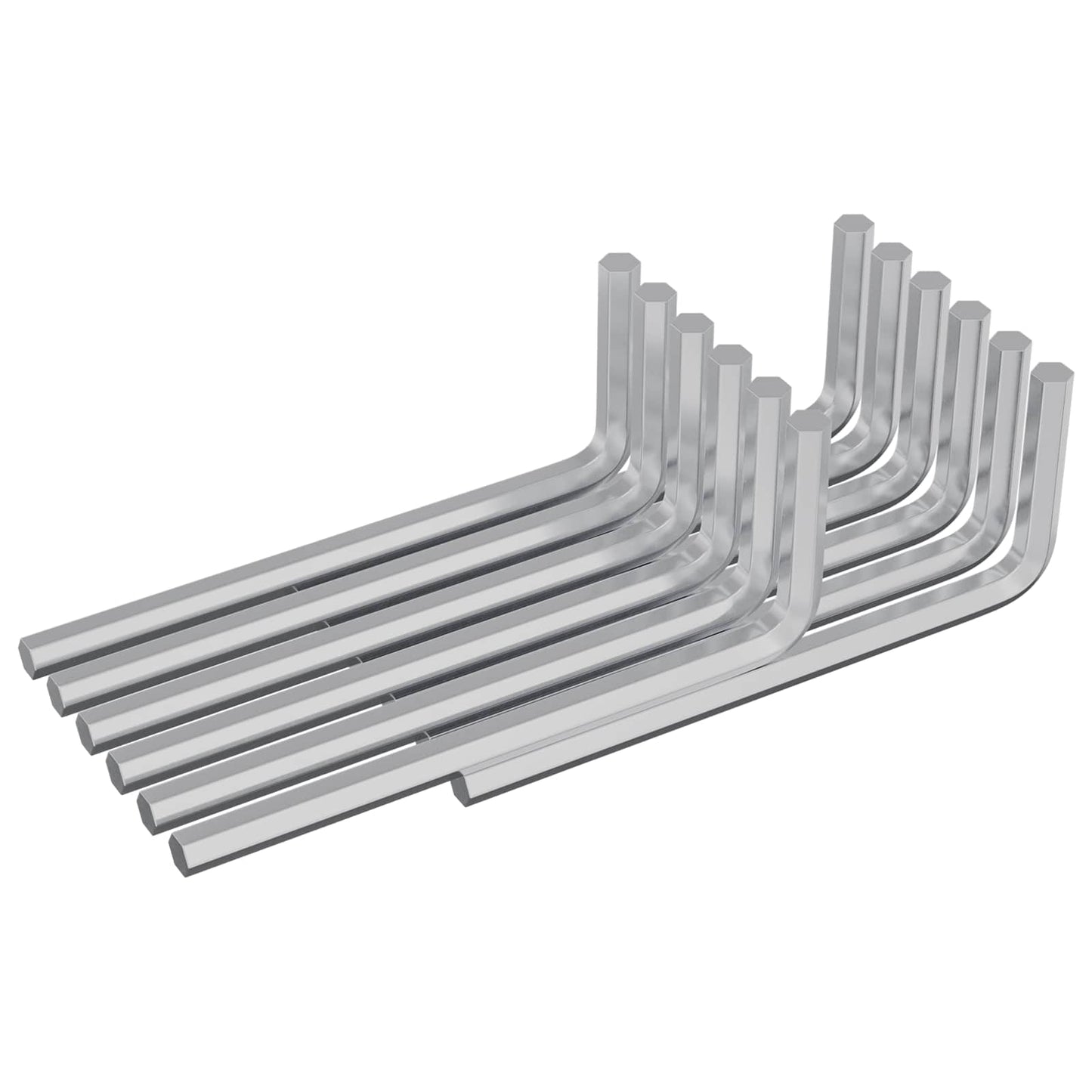 Vidaxx llave hexagonal 2118 piezas plata 32 x 86 mm acero