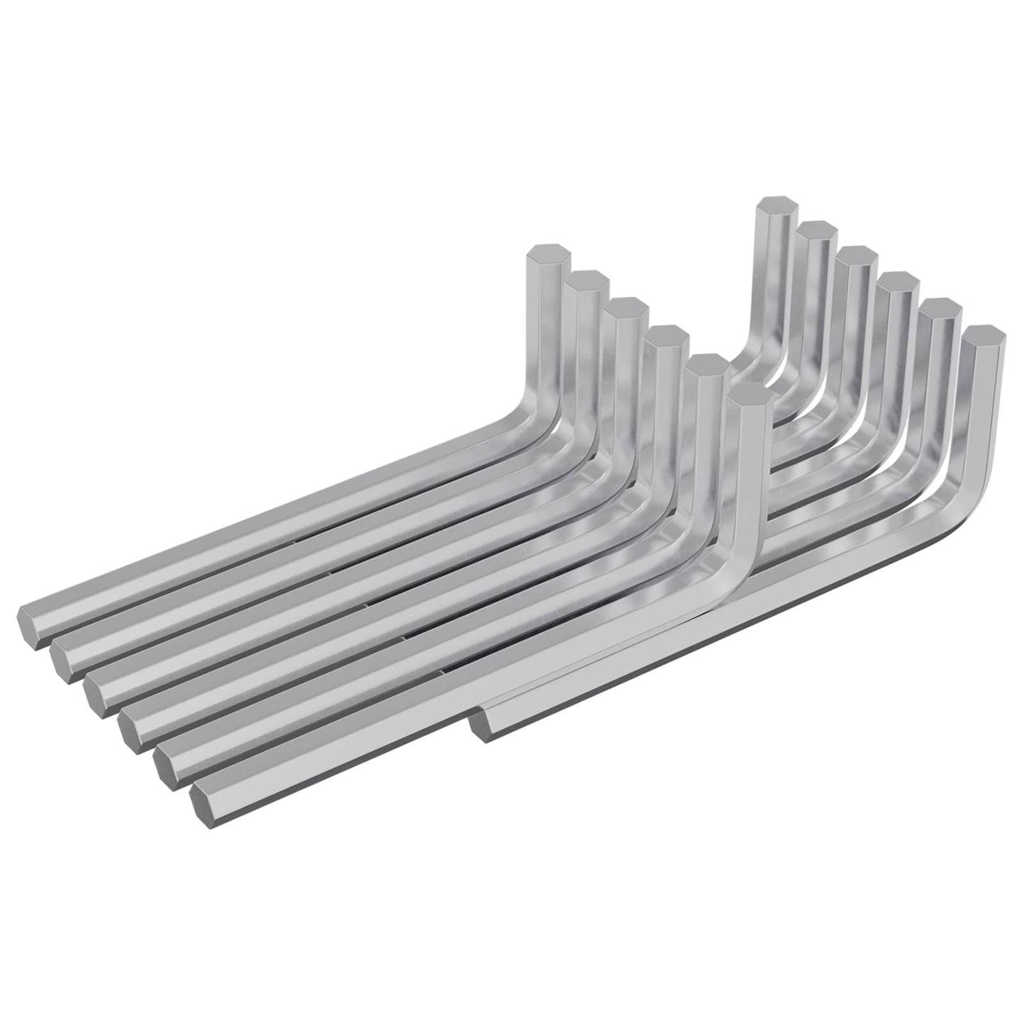 Chiave esagonale Vidaxx 12 pezzi argento 32 x 86 mm in acciaio