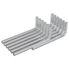 Vidaxl zeskantsleutel 12 pcs zilver 32 x 86 mm staal