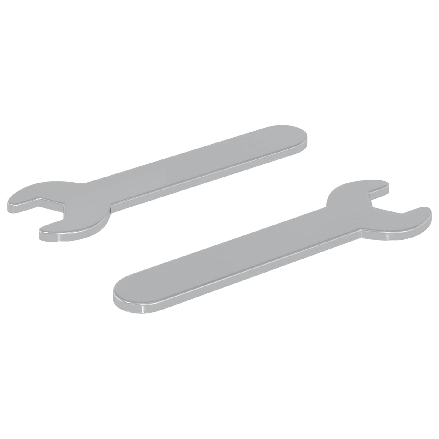 Vidaxl schroefsleutel 2 pcs zilver 10 mm ijzer