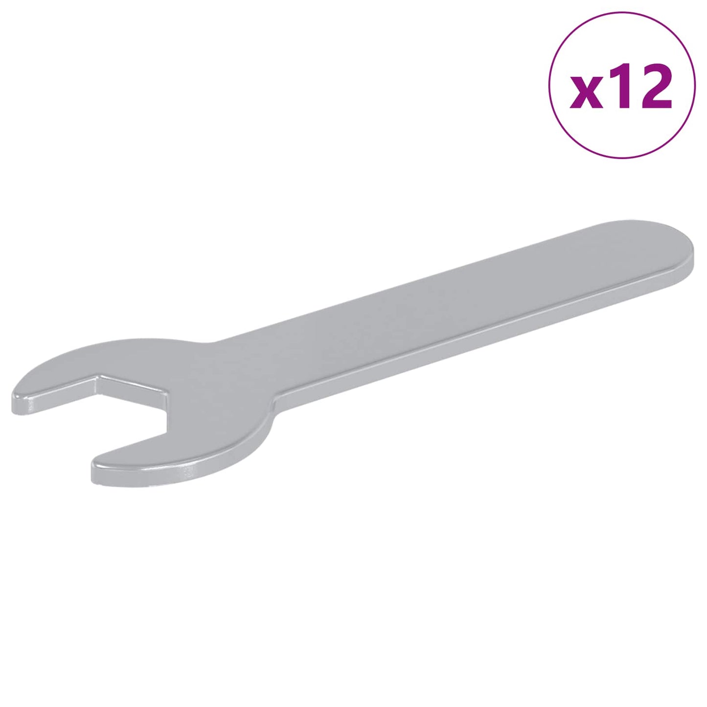 Chiave Vidaxx 12 pezzi argento 13 mm ferro