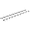 Asta per armadio Vidaxxl 2 pezzi argento 764 x 15 x 29 mm in lega di alluminio