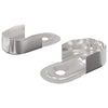 Vidaxxl soporte barra armario 2 uds zinc blanco 40 x 18 x 10 mm hierro