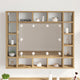 Luci per specchio VidaXL 12 pezzi bianche 4,5 x 4,5 x 4,8 cm in plastica