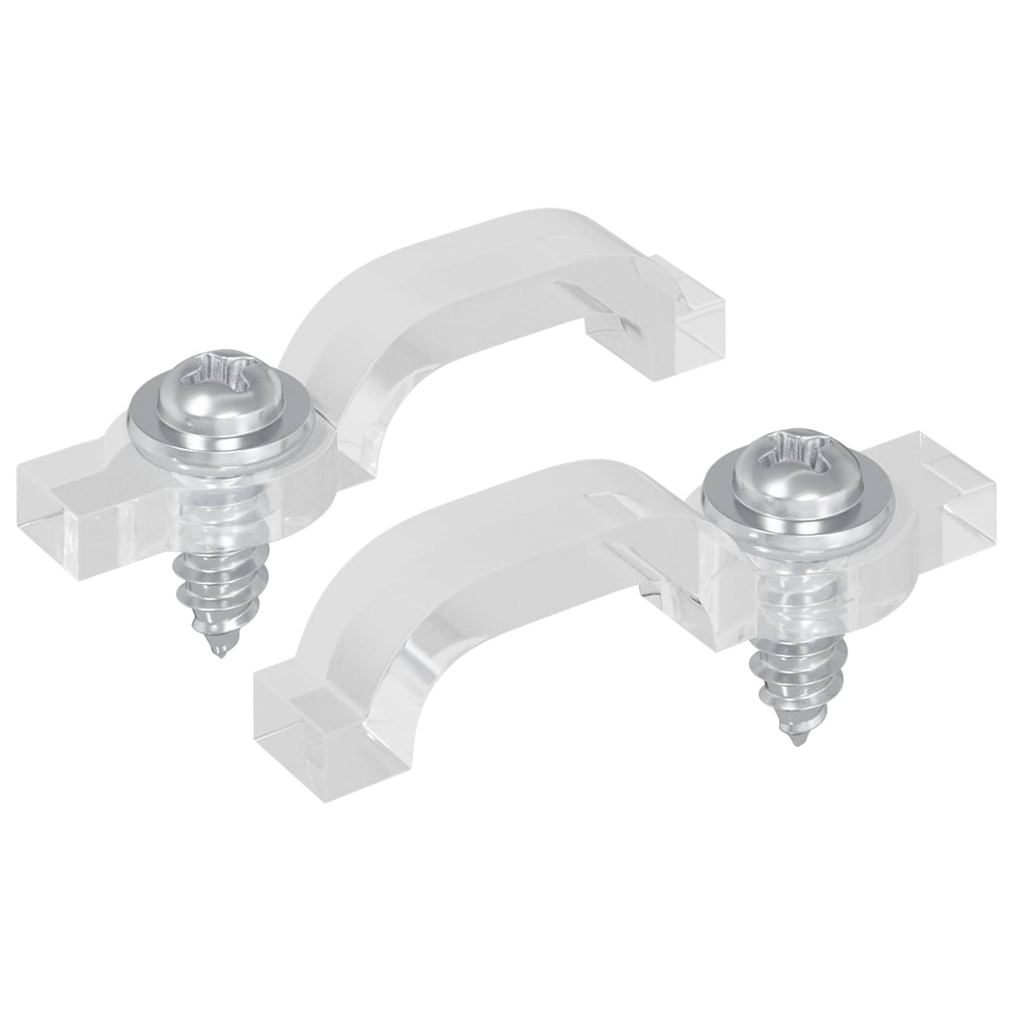 Clip per strisce LED Vidaxxl 2 pezzi trasparenti 23,8 x 7,3 x 4,3 mm