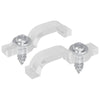 Clip per strisce LED Vidaxxl 2 pezzi trasparenti 23,8 x 7,3 x 4,3 mm